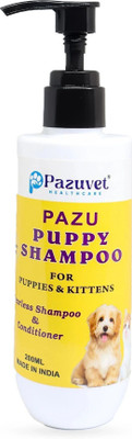 Pazuvet Pazu Puppy Shampoo for Dogs & Cats Hypoallergenic Natural Dog, Cat Shampoo(200 ml)