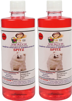 swacch Dog Shampoo + Rubber Dumbbell Toy I Playing & Teeth Cleaning I Combo Pack Spitz Conditioning Jasmine Dog Shampoo(1 L)