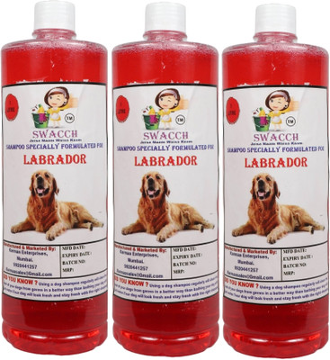 swacch Labrador Dog Shampoo With Large White Bone Conditioning Strawberry Dog Shampoo(3 L)
