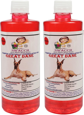swacch Great Dane Dog Shampoo + Spike Ball Chew Toy Combo Pack Conditioning Strawberry Dog Shampoo(1 L)