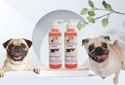 swacch Premium Shampoo For Pug (200ml) (Pack of 2) Conditioning Strawberry Dog Shampoo(400 ml)