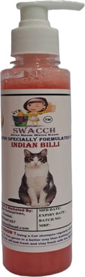 swacch Premium Shampoo For Indian Billi Conditioning Strawberry Cat Shampoo(200 ml)