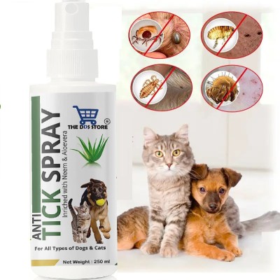 THE DDS STORE Flea Spray used as Cat Flea & Tick Treatment Flea and Tick, Allergy Relief, Anti-itching, Anti-fungal NEEM & ALOEVERA Cat Shampoo(250 ml)