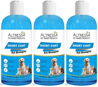 ALTRESSA Allergy Relief, Anti-dandruff, Anti-microbial Short Coat Pack of 3 Dog Shampoo(900 ml)