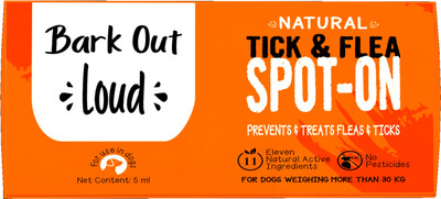 BARK OUT LOUD Vivaldis-Natural Spot On for fleas & ticks with 11 essential oils dogs 30 kgs+ Flea and Tick Fresh Dog Shampoo(5 ml)