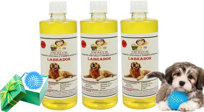 swacch Spike Ball Chew Toy + Labrador Dog Shampoo Combo Pack Conditioning Lemon Dog Shampoo(1500 ml)