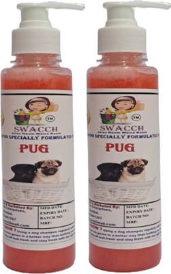 swacch Premium Shampoo For Pug (200ml) (Pack of 2) Conditioning Jasmine Dog Shampoo(400 ml)