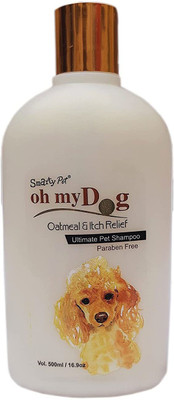 W9 Oh My Dog Paraben Free Ultimate Pet Shampoo for Puppies (Oatmeal, 500ml) Conditioning Mild Dog Shampoo(500 ml)