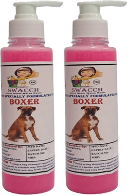 swacch Premium Shampoo For Boxer (200ml) (Pack of 2) Conditioning Rose Dog Shampoo(400 ml)
