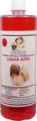 swacch Lhasa Apso Dog Shampoo + Goofy ball Rubber Chew Toy Combo Pack Conditioning Jasmine Dog Shampoo(1 L)