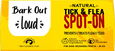 BARK OUT LOUD Vivaldis-Natural Spot On for fleas & ticks with 11 essential oils dogs 10-30 kgs Flea and Tick Fresh Dog Shampoo(3 ml)