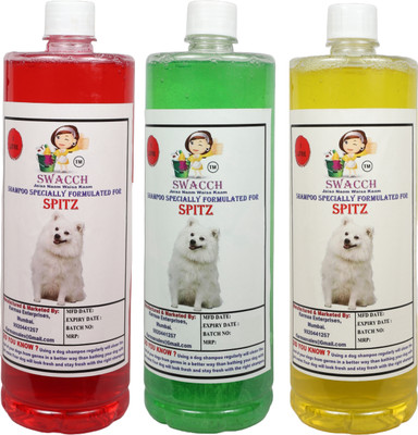 swacch Spitz Conditioning Jasmine, Neem Alovera, Lemon Dog Shampoo(3000 L)