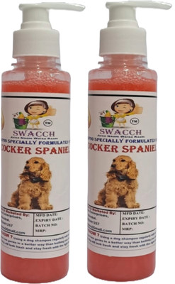 swacch Premium Shampoo For Cocker Spaniel (200ml) (Pack of 2) Conditioning Strawberry Dog Shampoo(400 ml)