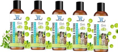 THE DDS STORE Pets Dogs & Cats Shampoo -200 ml x 5 =1 Lit (Smooth & Strong (Amla)) Allergy Relief, Anti-dandruff, Anti-fungal, Anti-itching, Anti-microbial Amla Dog Shampoo(1 L)