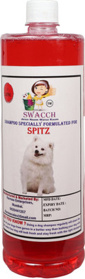 swacch Spitz Dog Shampoo + Bath Brush with Adjustable Straps Conditioning (Jasmine) Dog Shampoo(1 L)