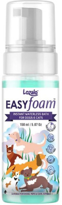 Lozalo Easy Foam Instant Waterless Bath for Dogs & Cats – No Rinse Foam Whitening and Color Enhancing Rejuvenating Fragrance Dog Shampoo(150 ml)
