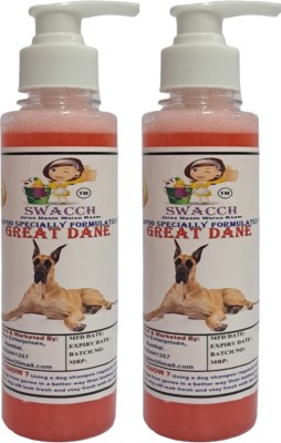 swacch Premium Shampoo For Great Dane (200ml) (Pack of 2) Conditioning Strawberry Dog Shampoo(400 ml)