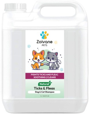 Zoivane Anti-dandruff Tick and Fleas Shampoo For Cat and Dog - 5 Litres, Dog Shampoo(5 L)