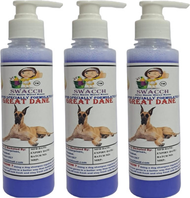 swacch Premium Shampoo For Great Dane (200ml) (Pack of 3) Conditioning Lavender Dog Shampoo(600 ml)
