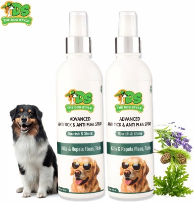 The Dog style The Dog Style Super Saver Combo Pack of 2 ADVANCED ANTI TICK & ANTI FLEA SPRAY Flea and Tick, Allergy Relief, Anti-itching, Anti-fungal, Anti-parasitic Tea Tree Dog Shampoo(500 ml)