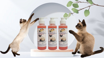 swacch Premium Shampoo For Siamese (200ml) (Pack of 3) Conditioning Strawberry Cat Shampoo(600 ml)