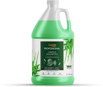 Lozalo Professional Gentle Pet Shampoo-5 Litre | Mild, Conditioning Shampoo Anti-dandruff Trea Tea Oil Dog, Cat Shampoo(5 L)