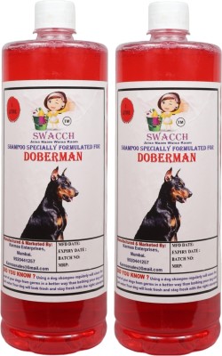 swacch Doberman Dog Shampoo + Goofy Ball Rubber Chew Toy Combo Pack Conditioning Strawberry Dog Shampoo(2 L)