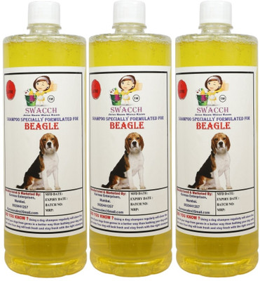 swacch Beagle Dog Shampoo With Large White Bone Conditioning Lemon Dog Shampoo(3 L)