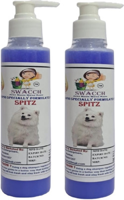 swacch Premium Shampoo For Spitz (200ml) (Pack of 2) Conditioning Lavender Dog Shampoo(400 ml)