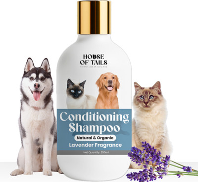 House Of Tails Conditioning Shampoo for Pets | Soft, Shiny Fur & Moisturizing Care Conditioning Lavendar Dog, Cat Shampoo(250 ml)
