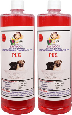 swacch Pug Dog Shampoo + Rubber Spike Ball Chew Toy Combo Pack Conditioning Jasmine Dog Shampoo(2 L)