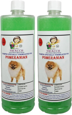 swacch Pomeranian Dog Shampoo + Goofy Ball Chew Toy Combo Pack Conditioning Neem Alovera Dog Shampoo(2 L)