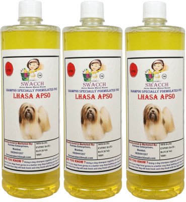 swacch Lhasa Apso Dog Shampoo With Large White Bone Conditioning Lemon Dog Shampoo(3 L)