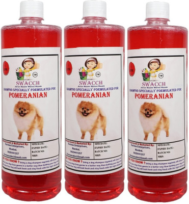 swacch Pomeranian Dog Shampoo With Large White Bone Conditioning Strawberry Dog Shampoo(3 L)
