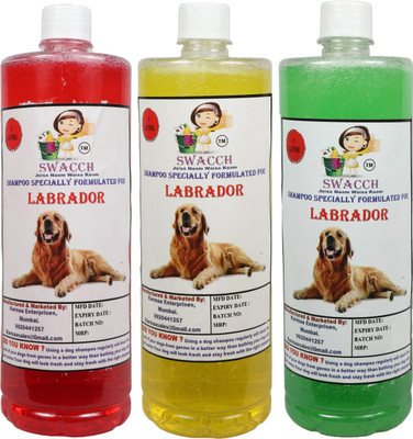 swacch Labrador Conditioning Jasmine, Lemon, Neem Alovera Dog Shampoo(3000 L)
