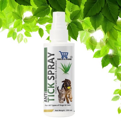THE DDS STORE Dog Cat Naturals Flea and Tick Spray 250 ml with Natural Oils Flea and Tick NEEM Dog Shampoo(250 ml)