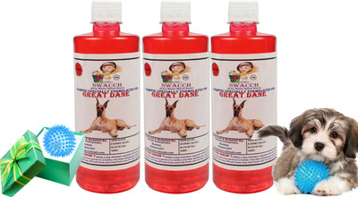 swacch Spike Ball Chew Toy + Great Dane Dog Shampoo Combo Pack Conditioning Strawberry Dog Shampoo(1500 ml)