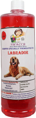 swacch Labrador Dog Shampoo + Rubber Spike Ball Chew Toy Combo Pack Conditioning (Jasmine) Dog Shampoo(1 L)