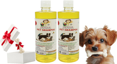 swacch Pet Shampoo With Small White Bone Conditioning Lemon Dog Shampoo(1000 ml)