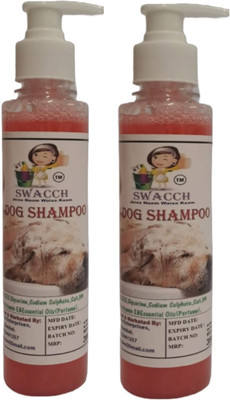 swacch Premium Shampoo For Dog (200ml) (Pack of 2) Conditioning Jasmine Dog Shampoo(400 ml)