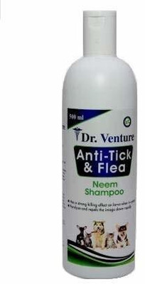 Dr Venture Organic Natural Neem and Lemongrass Anti-Itching, Insect Repellent Anti-Tick and Flea Dog and Cat Shampoo 500 ml Pack of 1 Anti-microbial, Flea and Tick, Anti-itching, Allergy Relief neem Dog Shampoo(500 ml) Dr Venture Organic Natural Neem and Lemongrass Anti-Itching, Insect Repellent Anti-Tick and Flea Dog and Cat Shampoo 500 ml Pack of 1 Anti-microbial, Flea and Tick, Anti-itching, Allergy Relief neem Dog Shampoo(500 ml)