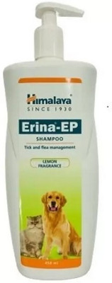 HIMALAYA Erina EP Shampoo 450ml ( Tick & Flea Management ) Anti-itching, Flea and Tick Lemon Dog Shampoo(450 ml)