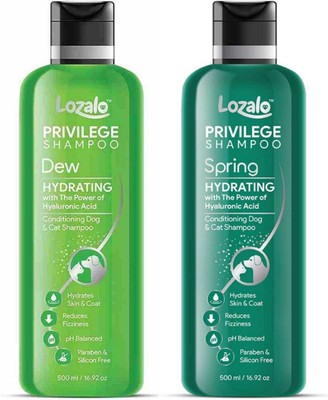 Lozalo Privilege Dew and Spring Conditioning Shampoo- 500 ml*2 | Hydrating Shampoo Conditioning Dew, Spring Dog, Cat Shampoo(1000 ml)