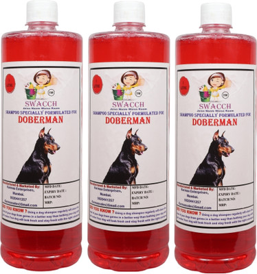 swacch Doberman Dog Shampoo With Large White Bone Conditioning Strawberry Dog Shampoo(3 L)