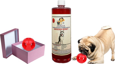 swacch Siberian Husky Dog Shampoo + Goofy Ball Chew Toy Combo Pack Conditioning Jasmine Dog Shampoo(1 L)