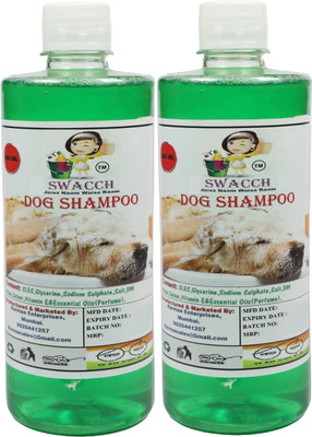 swacch Dog Shampoo + Spike Ball Chew Toy Combo Pack Conditioning Neem Alovera Dog Shampoo(1 L)
