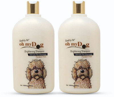Waggy Zone Naturally Organic Oh My Dog Shampoo Shiny and Soft Fur (Brightening) Whitening and Color Enhancing Mild Dog Shampoo(2000 ml)