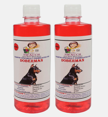 swacch Breed Doberman (500ml) (Pack of 2) Conditioning Strawberry Dog Shampoo(1000 ml)