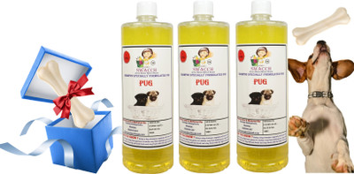 swacch Pug Dog Shampoo With Large White Bone Conditioning Lemon Dog Shampoo(3 L)
