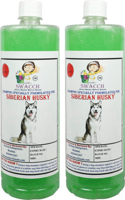 swacch Siberian Husky Dog Shampoo With Medium White Bone Conditioning Neem Alovera Dog Shampoo(2 L)
